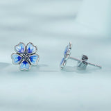 925 Sterling Silver Enamel Earrings for Women