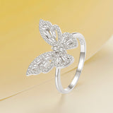925 Sterling Silver White Gold Plated 1.9mm CZ Pavé Setting Ring Size 7 for Women