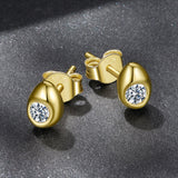 925 Sterling Silver Moissanite 0.1ct Earrings for Women