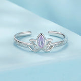 925 Sterling Silver 1.9mm Pavé Setting White Gold Plated Ring