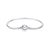 925 Sterling Silver Oxidized Silver White Gold 14.0mm Bracelet for Women