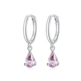 925 Sterling Silver Earrings with Pavé Setting CZ
