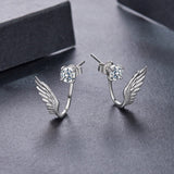 925 Sterling Silver Moissanite 0.50 Carat Earrings for Women