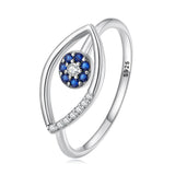 925 Sterling Silver Oxidized Ring with Pavé Setting CZ, 0.9*1.6 cm for Women