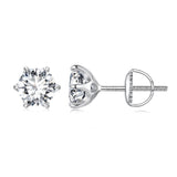 S925 Sterling Silver 2.00 Carat Moissanite Earrings for Women