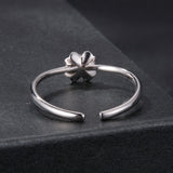 925 Sterling Silver Moissanite Ring Size E for Women