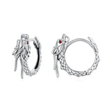 925 Sterling Silver Pave Setting CZ Oxidized Earrings for Women