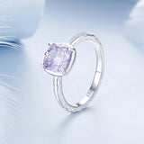 925 Sterling Silver Ring with Pavé Setting CZ, Size 6.0