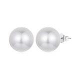 925 Sterling Silver Earrings with Quality Shell Pearl in White Gold Plating for Women