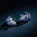 925 Sterling Silver Plated Platinum Pavé Setting CZ Earrings