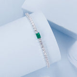 925 Sterling Silver 145+65mm Pavé Setting CZ Bracelet
