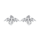 925 Sterling Silver Earrings with Oxidized Finish, 0.7*1.1cm