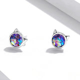 S925 Sterling Silver Resin Oxidized Silver Earrings