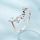 925 Sterling Silver Oxidized Silver Ring for Women
