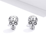 S925 Oxidized Silver Earrings Size 1*0.7cm for Women