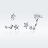925 Sterling Silver Pavé Setting Earrings for Women