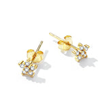 925 Sterling Silver Plated Platinum Pavé Setting CZ Earrings for Women