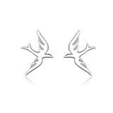 925 Sterling Silver Earrings 0.7*1.2cm for Women