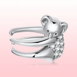 925 Sterling Silver CZ Pavé Setting Earrings