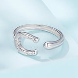 925 Sterling Silver & White Gold Plated Pavé CZ Ring