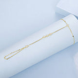 925 Sterling Silver White Gold Plated Adjustable Bracelet for Women