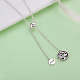 925 Sterling Silver Necklace 42CM Length with 9.5CM Pendant for Women