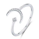 925 Sterling Silver Ring with Pavé Setting CZ
