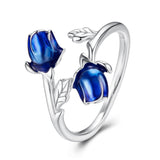 925 Sterling Silver Enamel 0.15cm Ring for Women