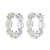 925 Sterling Silver Plated White Gold Earrings for Women