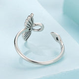 925 Sterling Silver Oxidized Silver Pavé Setting CZ Rings for Women