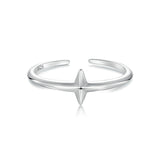 925 Sterling Silver Oxidized Silver 0.12cm Ring for Men