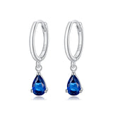 925 Sterling Silver Earrings with Pavé Setting CZ