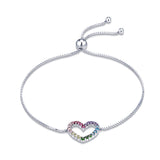 925 Sterling Silver Bracelet with Pavé Setting CZ
