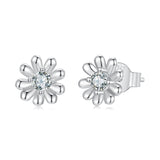 925 Sterling Silver Moissanite 0.3cm Earrings for Women