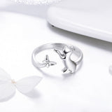 925 Sterling Silver Ring with 0.2cm Width and 1.2cm Claw Height