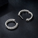 925 Sterling Silver 0.023 Carat Moissanite Earrings for Women