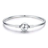 925 Sterling Silver Adjustable Bracelet Style Nan Size 17cm for Men