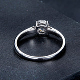 925 Sterling Silver Moissanite Ring 0.6 Carat Size 6 for Women