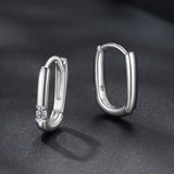 925 Sterling Silver Moissanite 0.16 ct Stud Earrings for Women