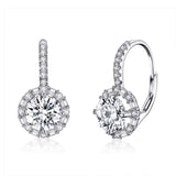 925 Sterling Silver Earrings with Pavé Set CZ for Women