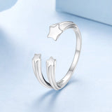 925 Sterling Silver Ring with Oxidized Finish - Width 0.15-0.8cm for Women