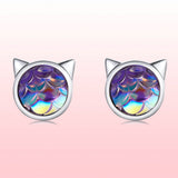 S925 Sterling Silver Resin Oxidized Silver Earrings