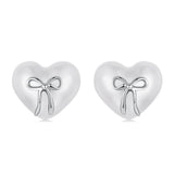 925 Sterling Silver Earrings with Quality Shell Pearl, Size 1*1.2cm for Women