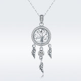 925 Sterling Silver Necklace 36-45cm with Pendant for Women