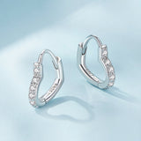 925 Sterling Silver Earrings with Pavé Setting CZ for Women