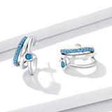 925 Sterling Silver High Quality Turquoise Earrings