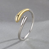 925 Sterling Silver & Plated Gold & Plated White Gold Rings