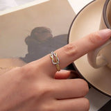 925 Sterling Silver Plated White Gold Ring for Women
