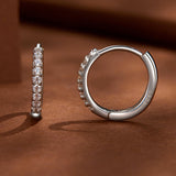 S925 Sterling Silver 2.0mm Moissanite Earrings for Women
