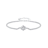 925 Sterling Silver 1 Carat Moissanite Bracelet for Women